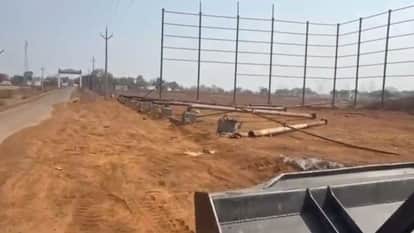 Administration ran bulldozer on government land in Bhatapara