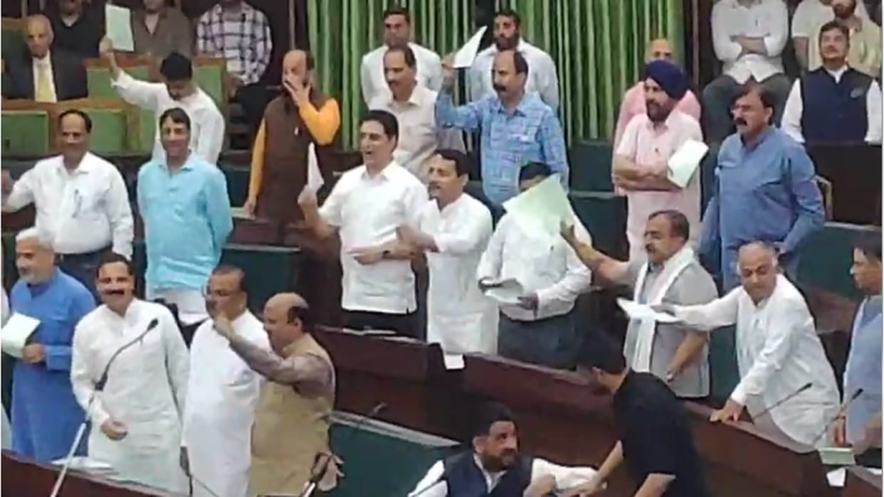 Uproar in Jammu and Kashmir assembly over Waqf law