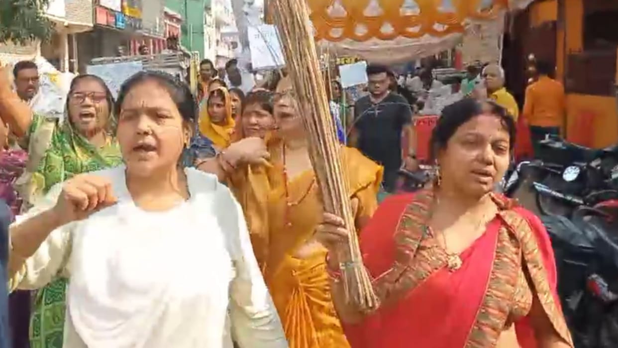 If the liquor shop is not removed the agitation will intensify