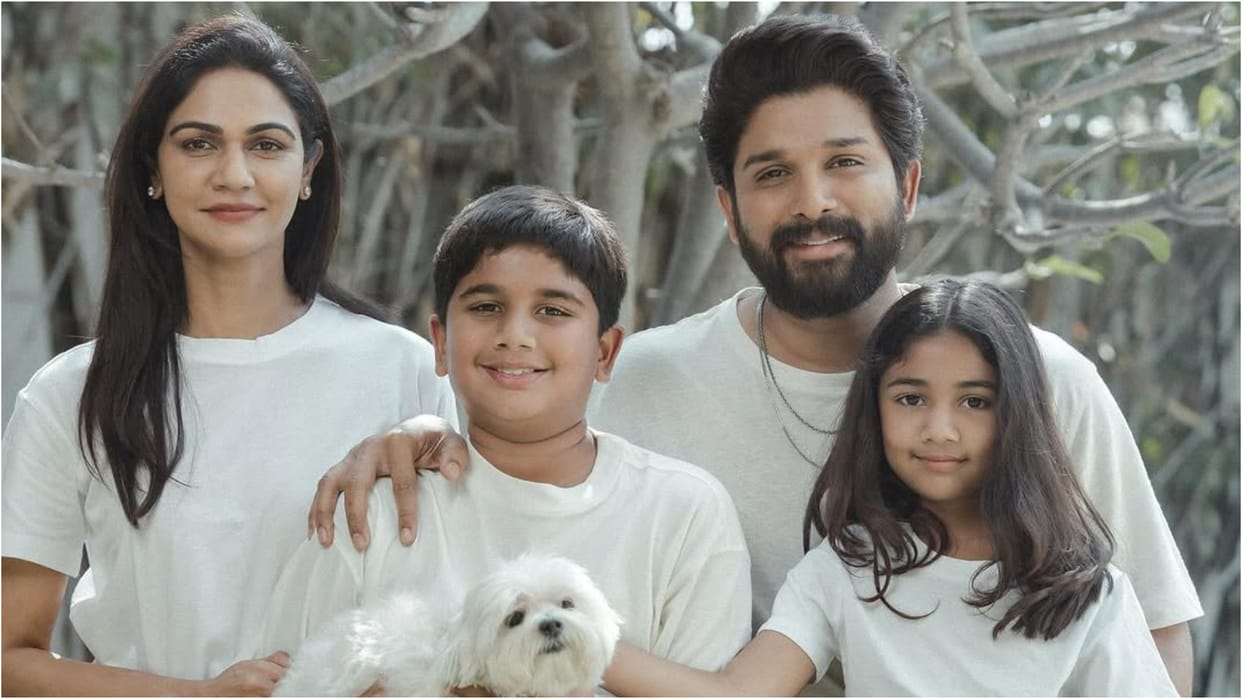 Allu Arjun Celebrate His 43rd Birthday With Wife And Children At Home, Sneha Reddy Share Celebration Pic
