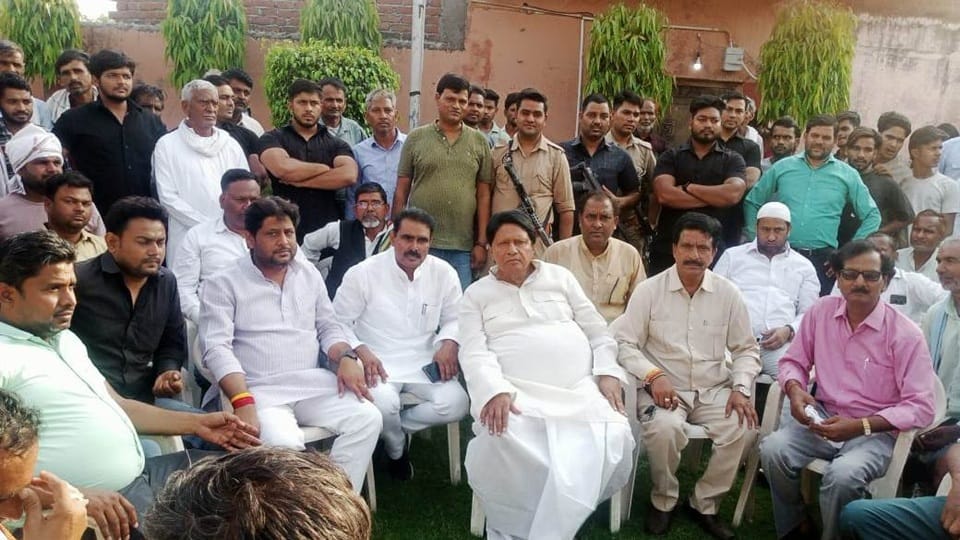 Ramji lal Suman reached his ancestral village Bahardoi