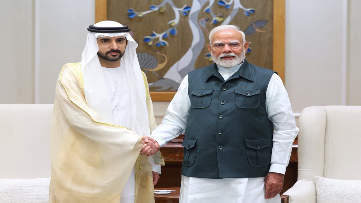 Prince Sheikh Hamdan bin's visit to India meeting PM Modi Update News in Hindi