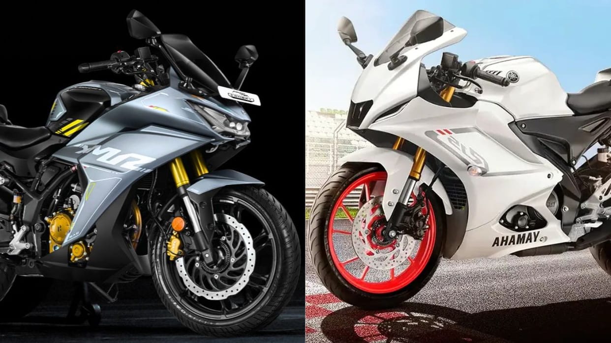 2025 Hero Karizma XMR vs Yamaha R15 comparison which is best entry level sports bike in india