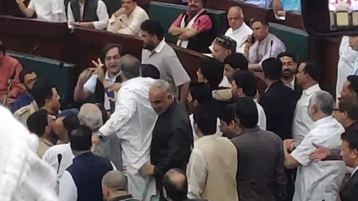 Jammu and Kashmir Ruckus over Waqf law in assembly for second day clash between NC and People Conference MLAs