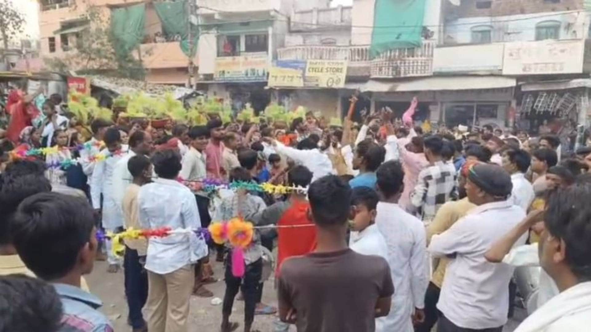 MP News Faith or superstition In Raisen iron trident is pierced in cheek you will be surprised to see it