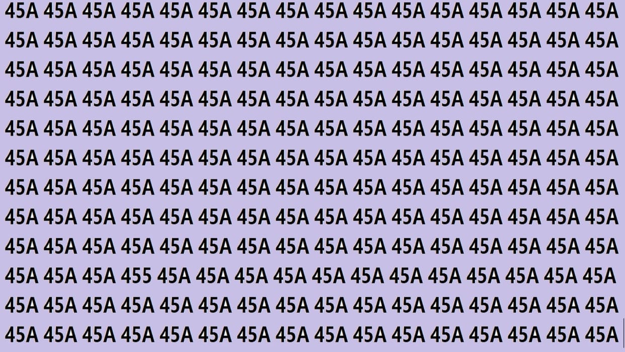 Optical Illusion Iq Test Brain Test If You Have Hawk Eyes then Find 455 in 15 Seconds