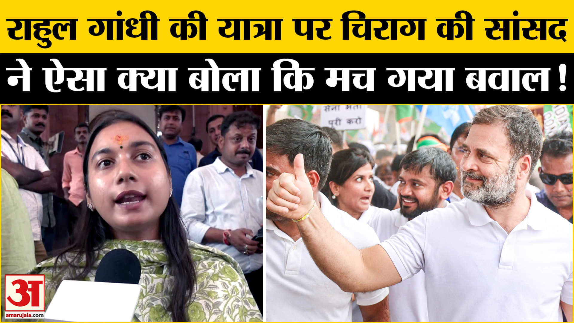 Palayan Roko Naukri Do: राहुल गांधी पर चिराग की सांसद ने दिया ऐसा बयान कि मचा सियासी बवाल!