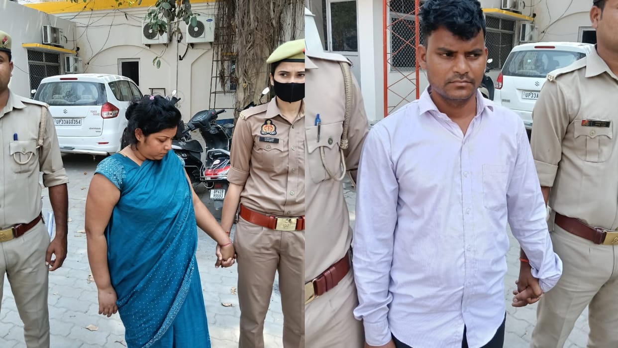 The wife along with her lover had conspired to murder the former BDC in Raebareli.
