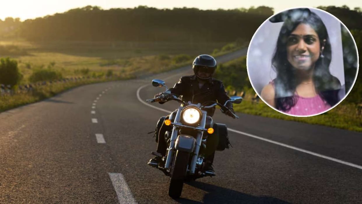 young software engineer biker died due to high speed in Gurugram