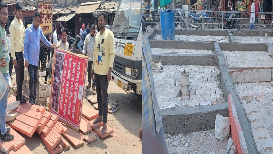 contractor was making police post on selfie point