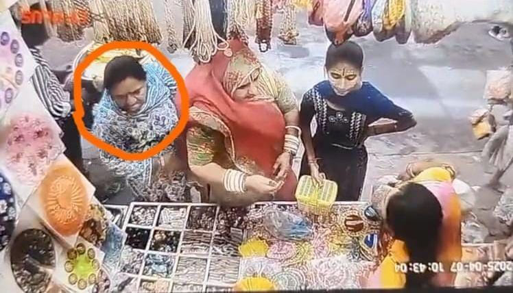 Laddu Gopal was stolen woman's shameful act was caught on CCTV that's why it is going viral