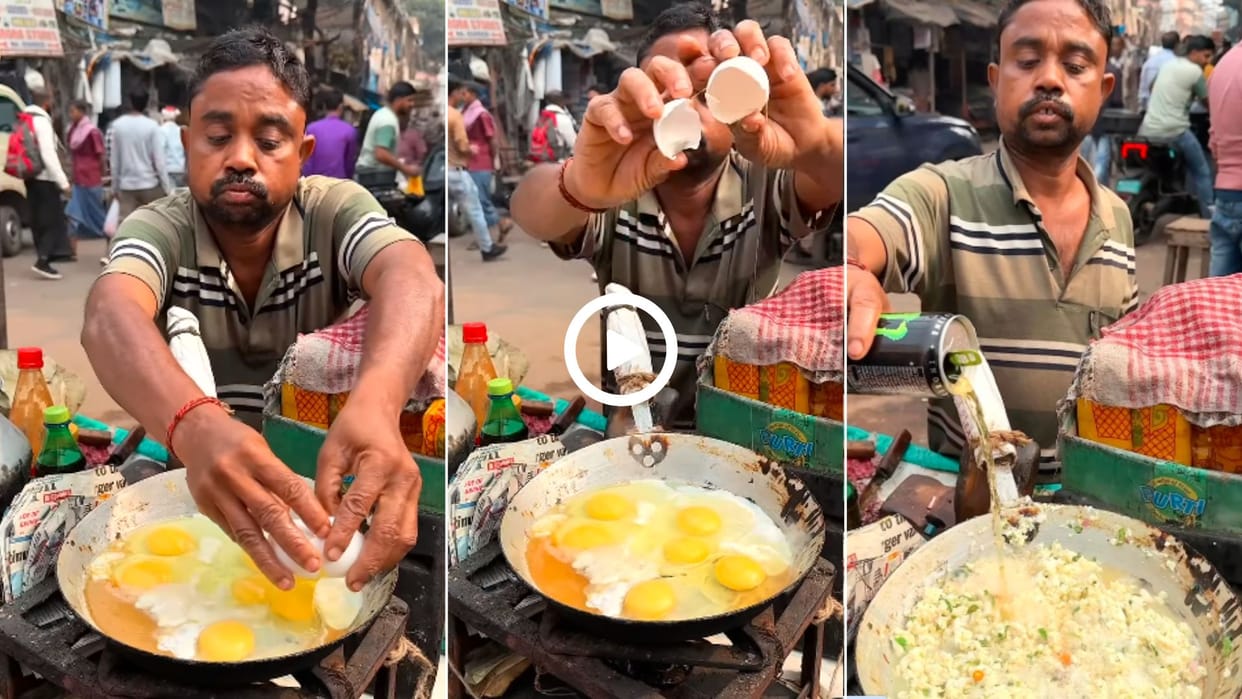 Egg fried in energy drink instead of oil video went viral in hindi