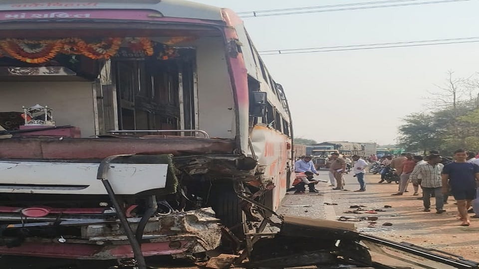 A bus full of passengers collided with a road roller half a dozen including a home guard injured three critica