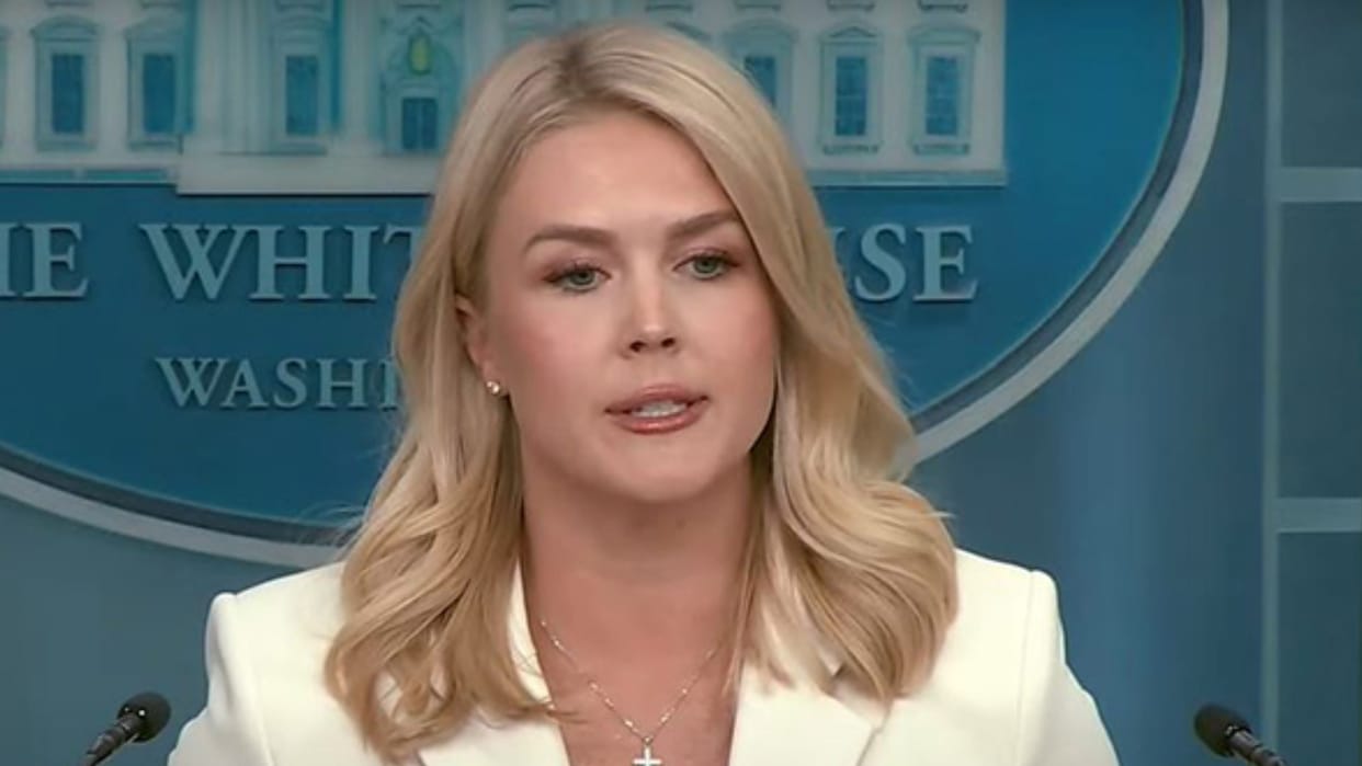 Iran Unrest White House Karoline Leavitt says Donald Trump ali khamenei regime killing executions halted