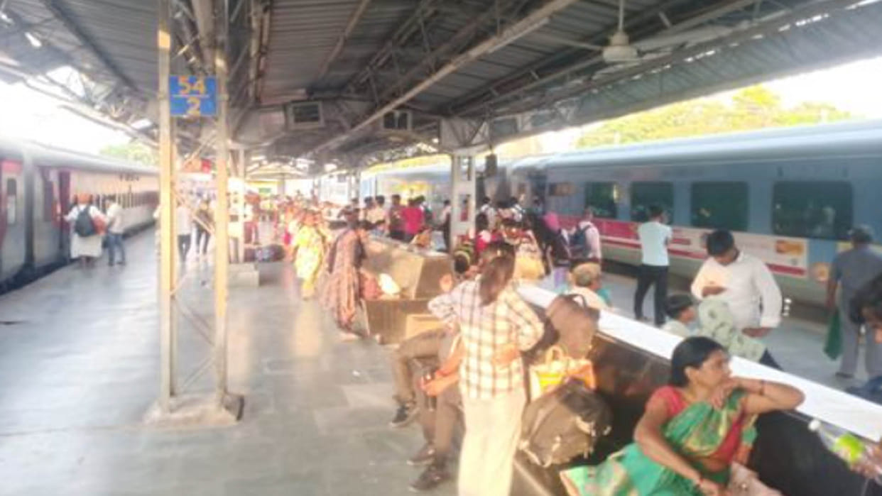 Trains delayed for hours due to eight hours block on Lucknow-Kanpur down line, passengers troubled