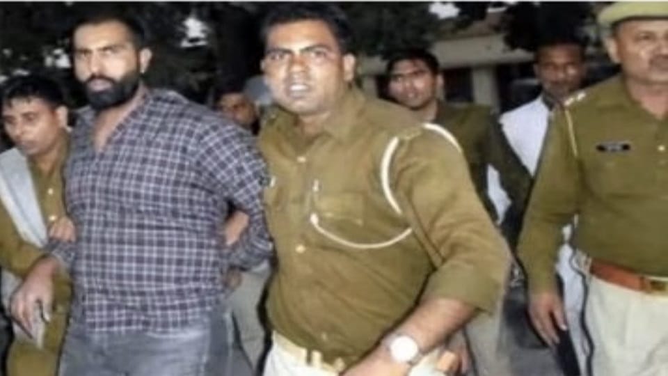 Shamli: Khalistani terrorist Parvinder appeared in court on Thursday, was caught while breaking jail