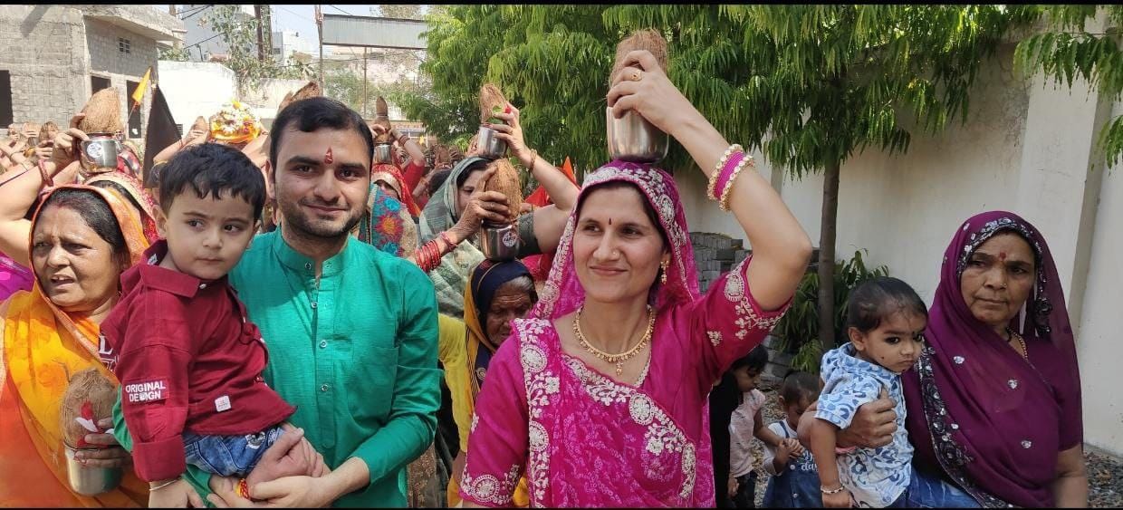 Indore News: Hundreds of Women Participate in Grand Kalash Yatra, Bhagwat Katha to Continue till 14th April