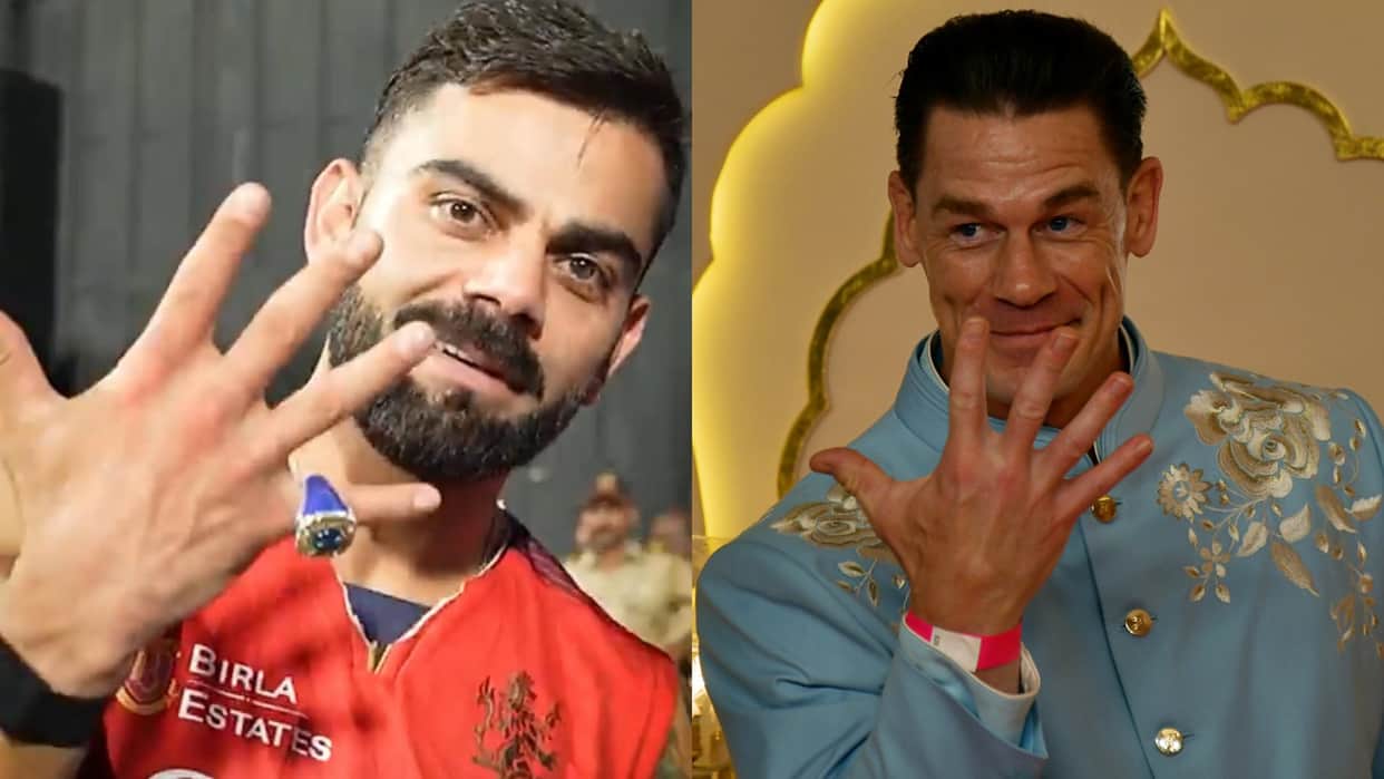 John Cena-Virat: WWE champion John Cena impressed by Virat Kohlis style shared a picture
