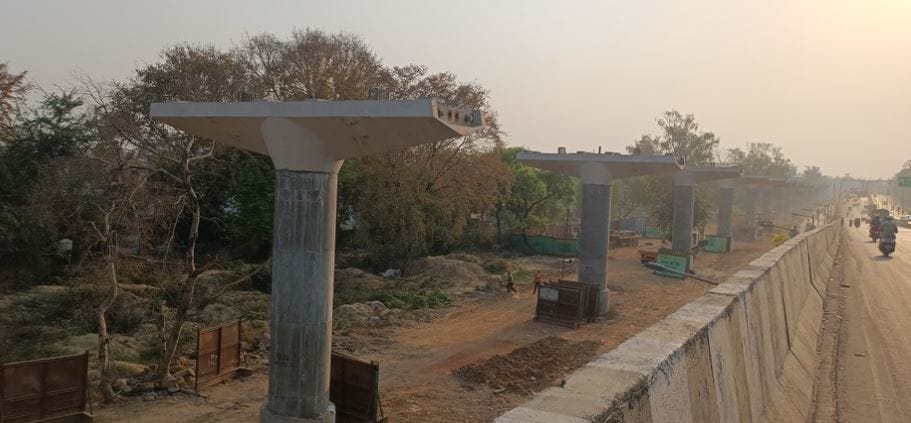 design of Sikandra flyover will be changed survey has started final report will be prepared again