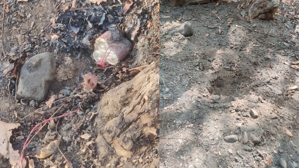 Naxalites planted pressure IEDs in beer bottles in Bijapur