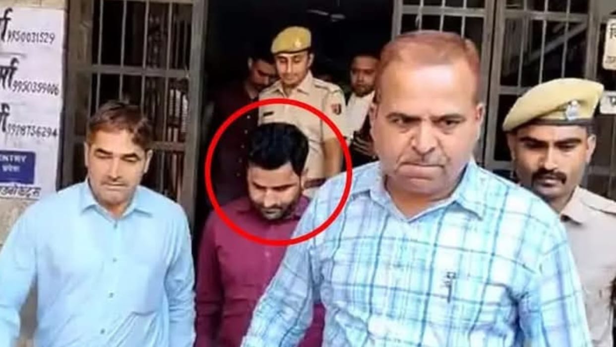 Hanuman Ram was caught giving the exam twice as a dummy candidate