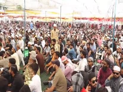 भोपाल में वक्फ बिल के विरोध में प्रदर्शन