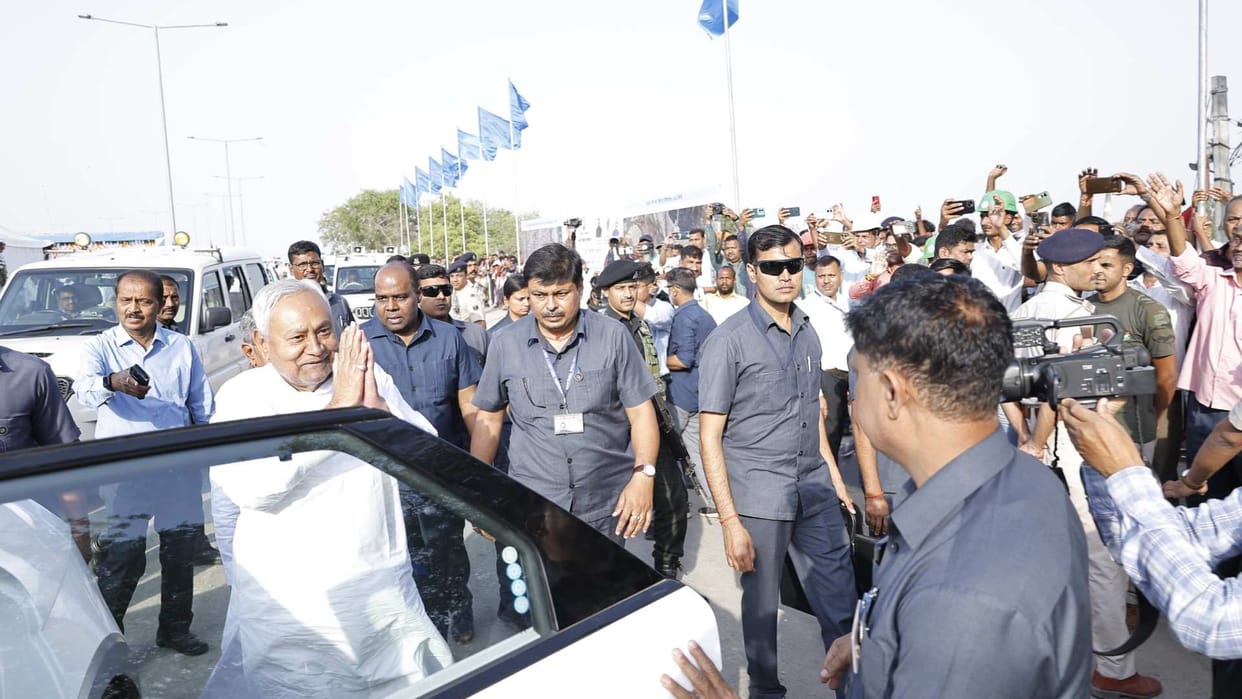 Bihar News : cm nitish kumar inaugurate JP Ganga Path Project Digha to Didarganj patna bihar