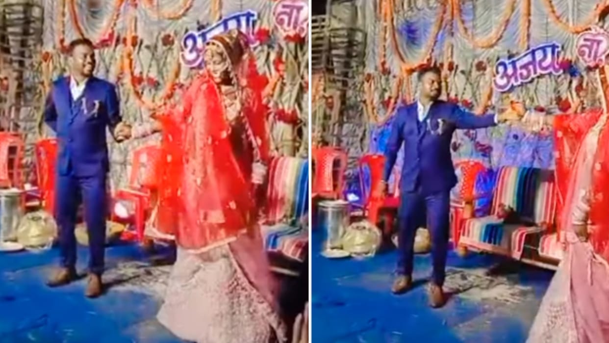 bride groom stunning dance on tumsa koi pyara song internet loves it says hit jodi watch viral video in Hindi