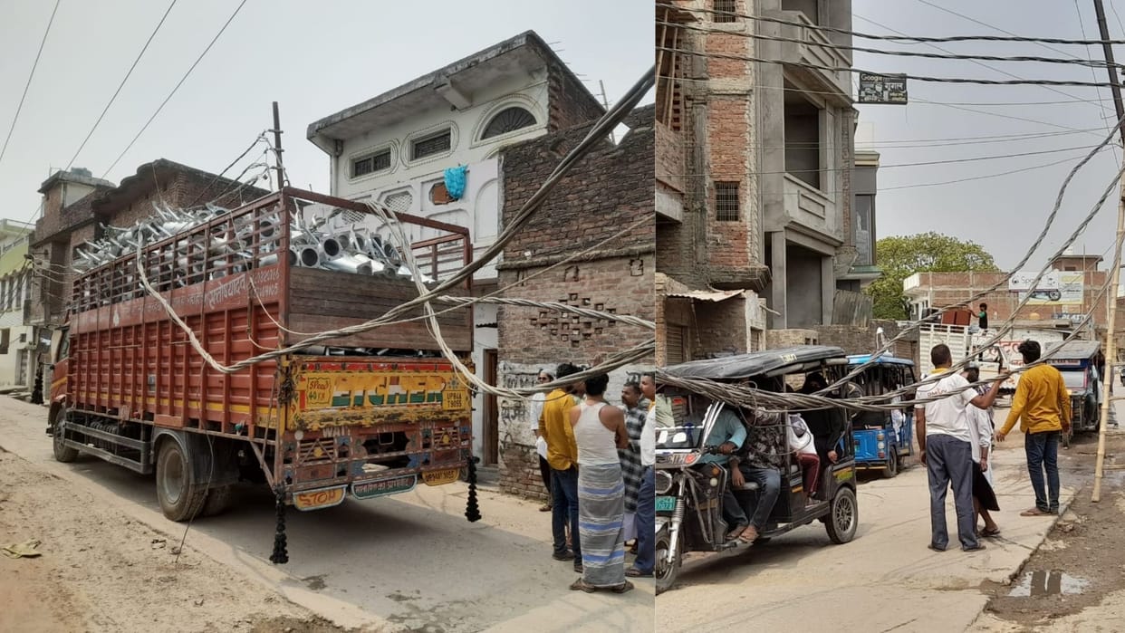 Uncontrolled DCM collided with the transformer placed on the road