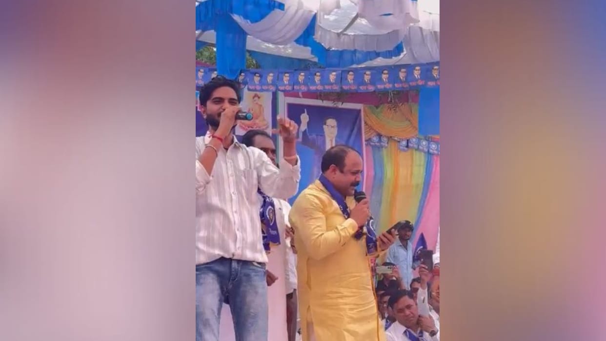 Now the MLA was seen trying to pacify the society in Sawai Madhopur