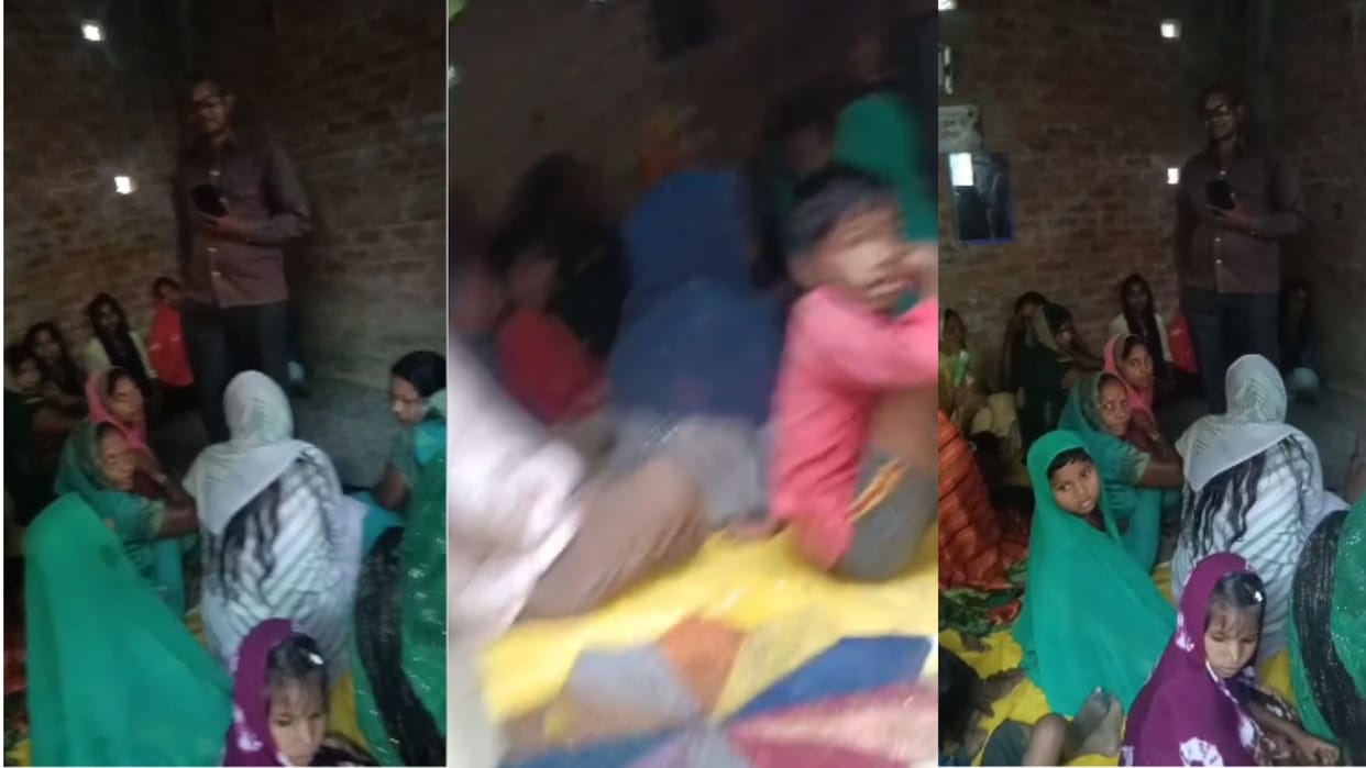 Police raided mass religious conversion in Azamgarh and arrested one person