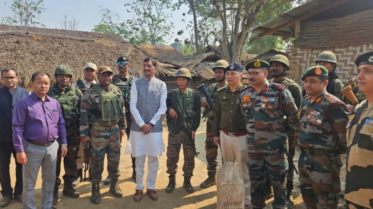 Minister of State for Defence Sanjay Seth on Manipur tour, took stock of the security situation; met soldiers