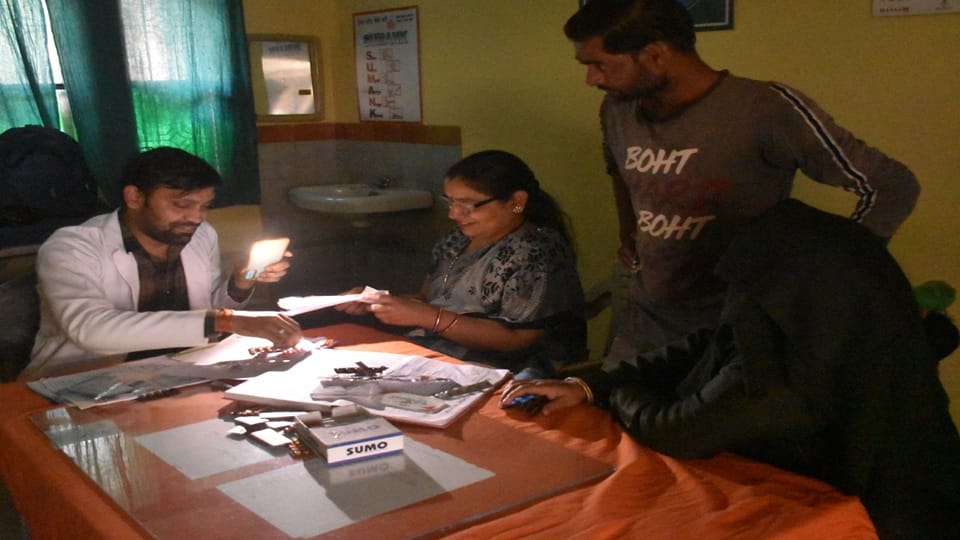 Condition after power failure in Deen Dayal Upadhyaya Joint Hospital