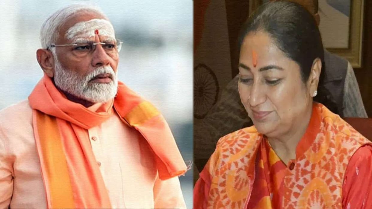 CM Rekha called PM Modi a saint in an interview and revealed her role model.