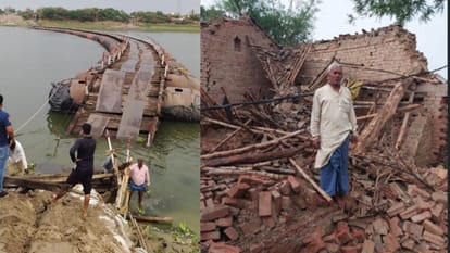 Half an hour storm came as a disaster Pipa bridge was destroyed three houses fell chaos ensued