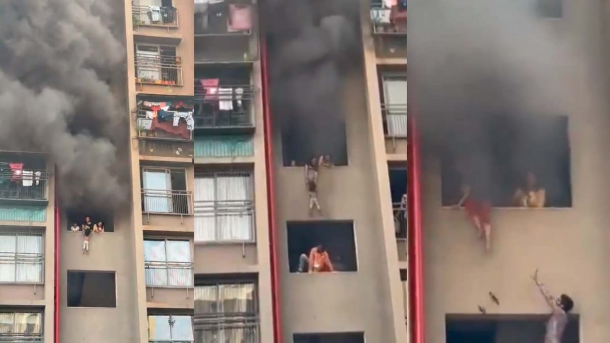 Ahmedabad Fire Updates Gujarat Residential Building Fire smoke casualties rescue operation news in hindi