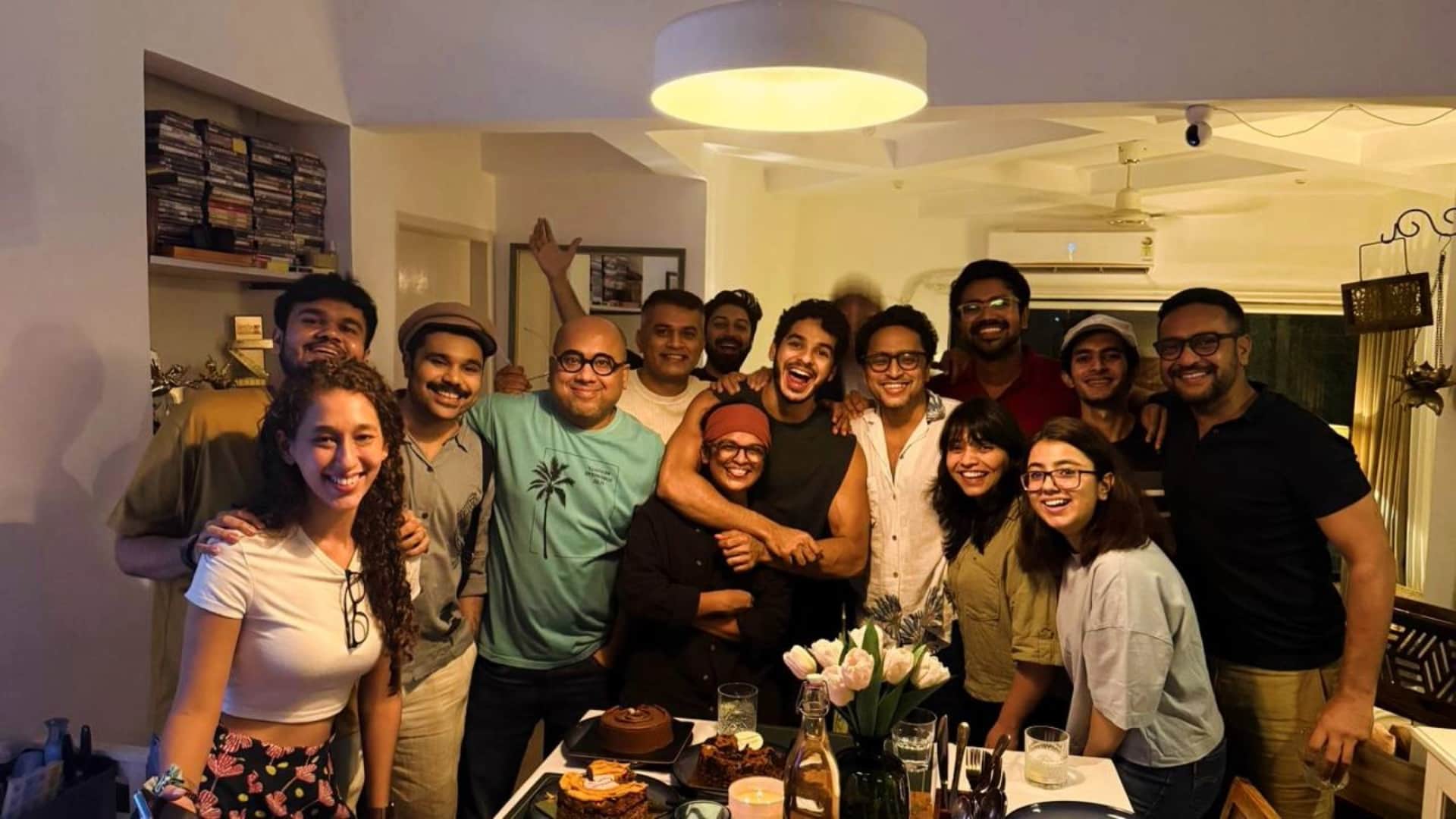 Neeraj Ghaywan Home Bound team celebrates Selected Cannes 2025 with ishaan khatter Vishal jethwa Somen Mishra
