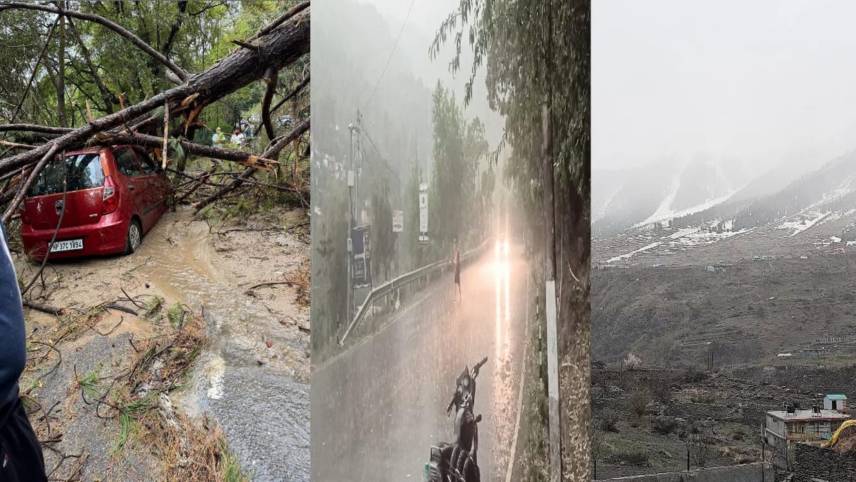 Himachal Weather: rainfall in many districts of state, snowfall on peaks, know the forecast