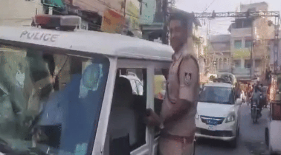 Indore news ACP Himanshu Kartikeya's Shocking Video of Hanging from Government Jeep Goes Viral