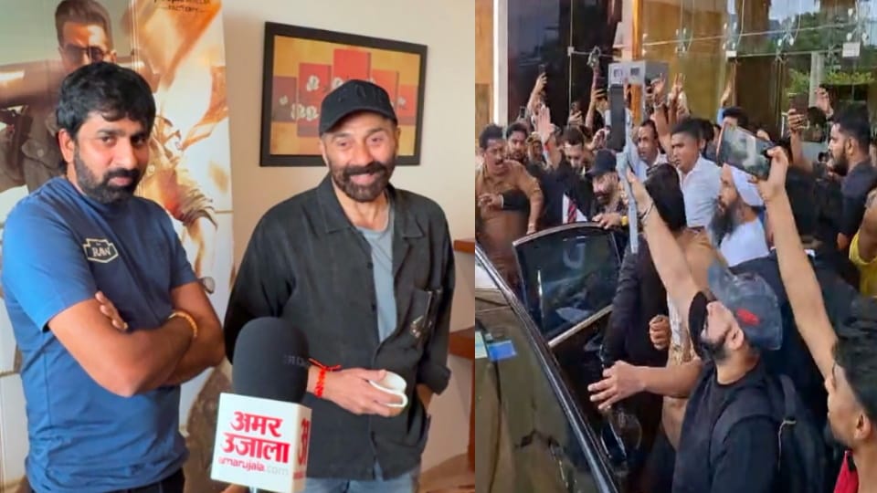 I am a Jat: Actor Sunny Deol speaks in Meerut while raising his 2.5 kg hand, promoted the film Jaat