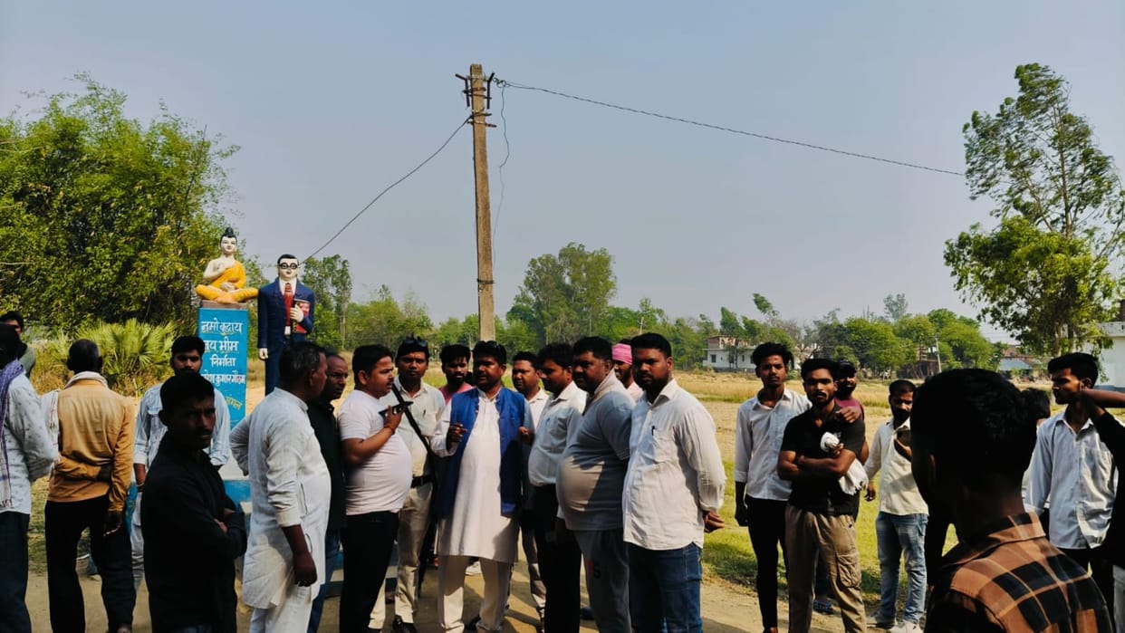 Tension increased in Rasulpur Nandlal village allegation of breaking Ambedkar and Buddha statues
