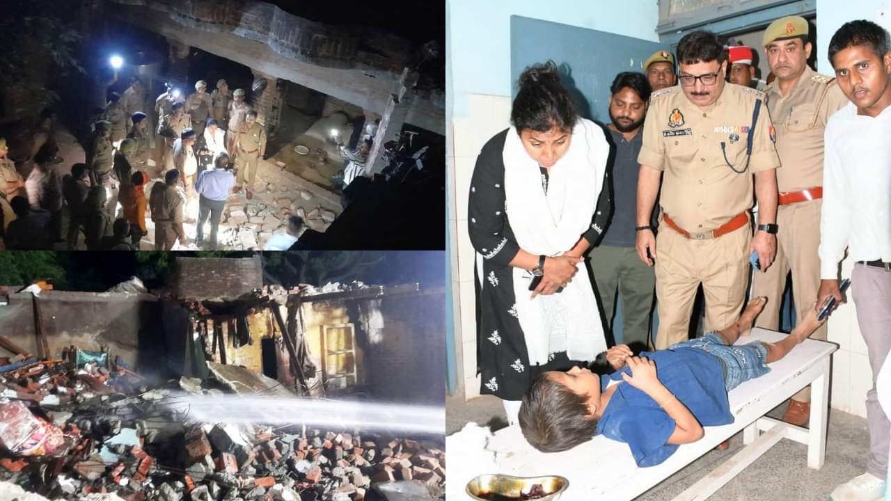 house collapsed due to explosion two brothers blown to pieces in budaun