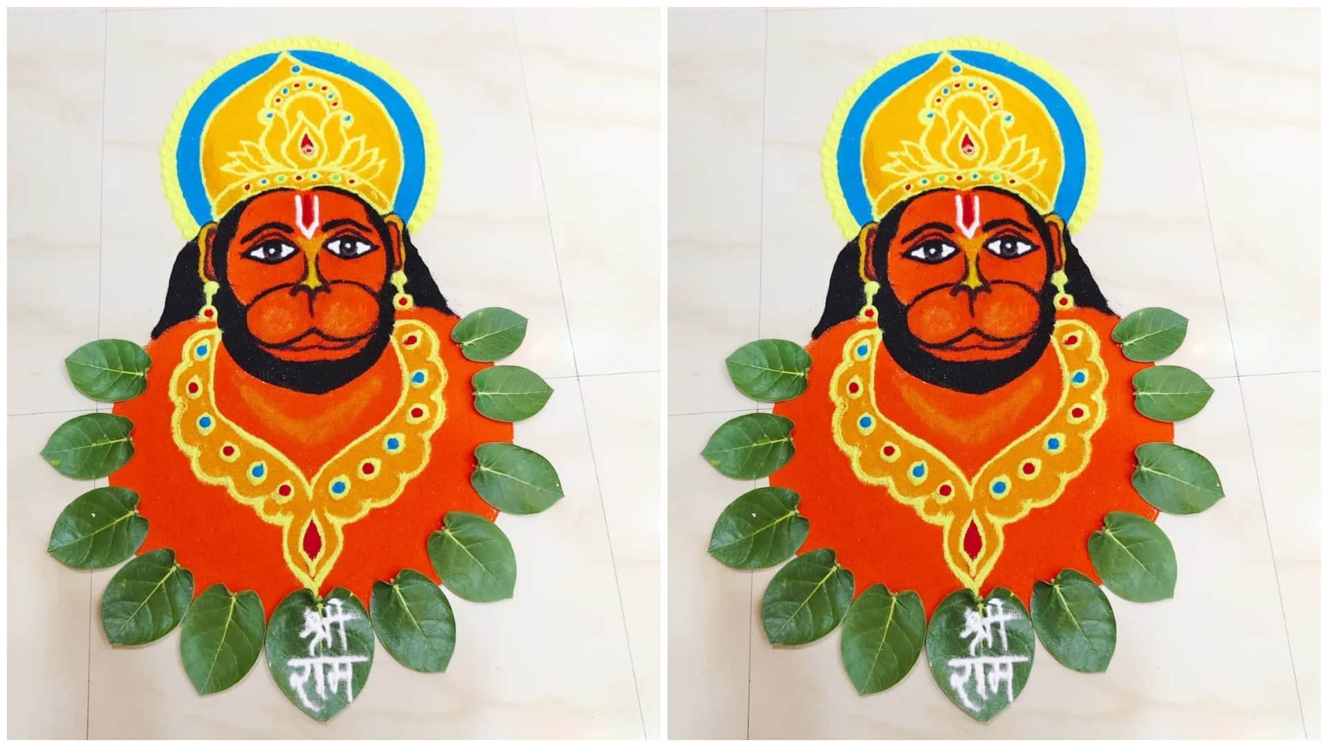 Hanuman Janmotsav Rangoli Design Ideas Images of hanuman jayanti Simple rangoli Disprj