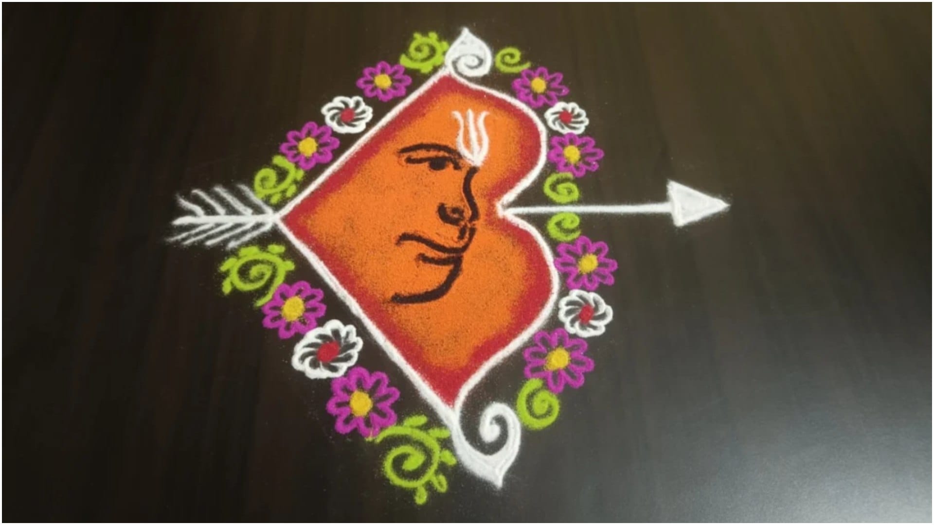 Hanuman Janmotsav Rangoli Design Ideas Images of hanuman jayanti Simple rangoli Disprj