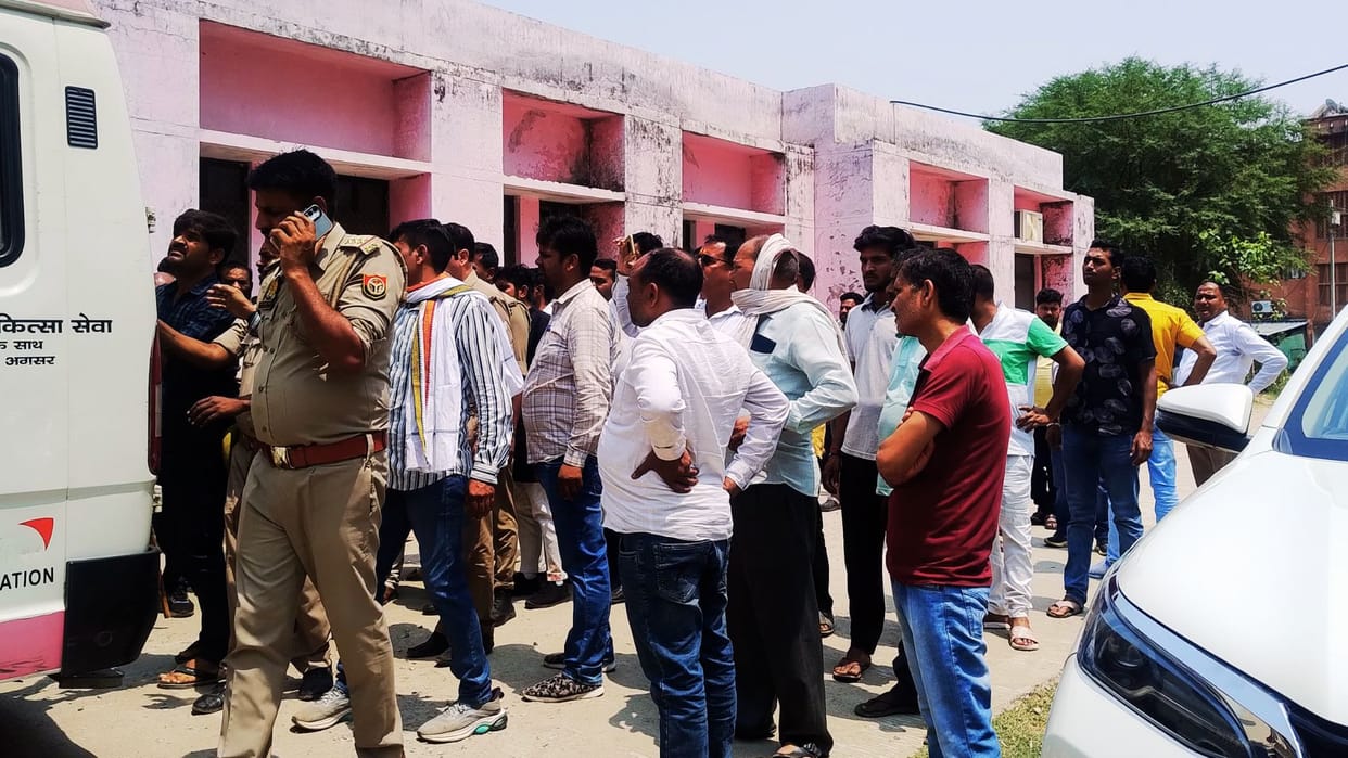 road accident in bhadohi Not wearing helmet proved costly old man died