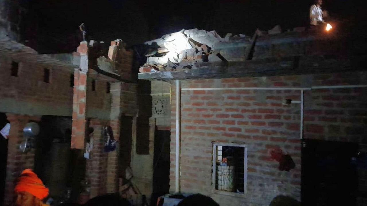house collapsed due to explosion two brothers blown to pieces in budaun