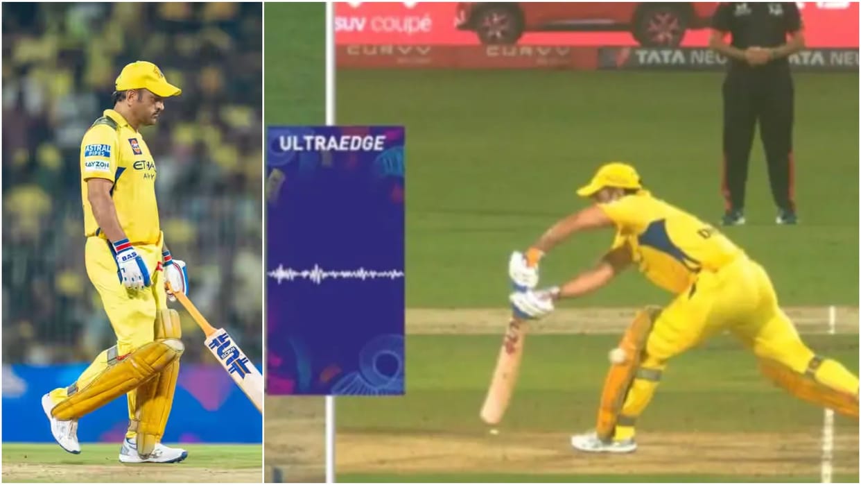 IPL 2025: MS Dhoni out or not out? Ultra Edge showed commotion when ball passed the bat, Dhoni showed bat