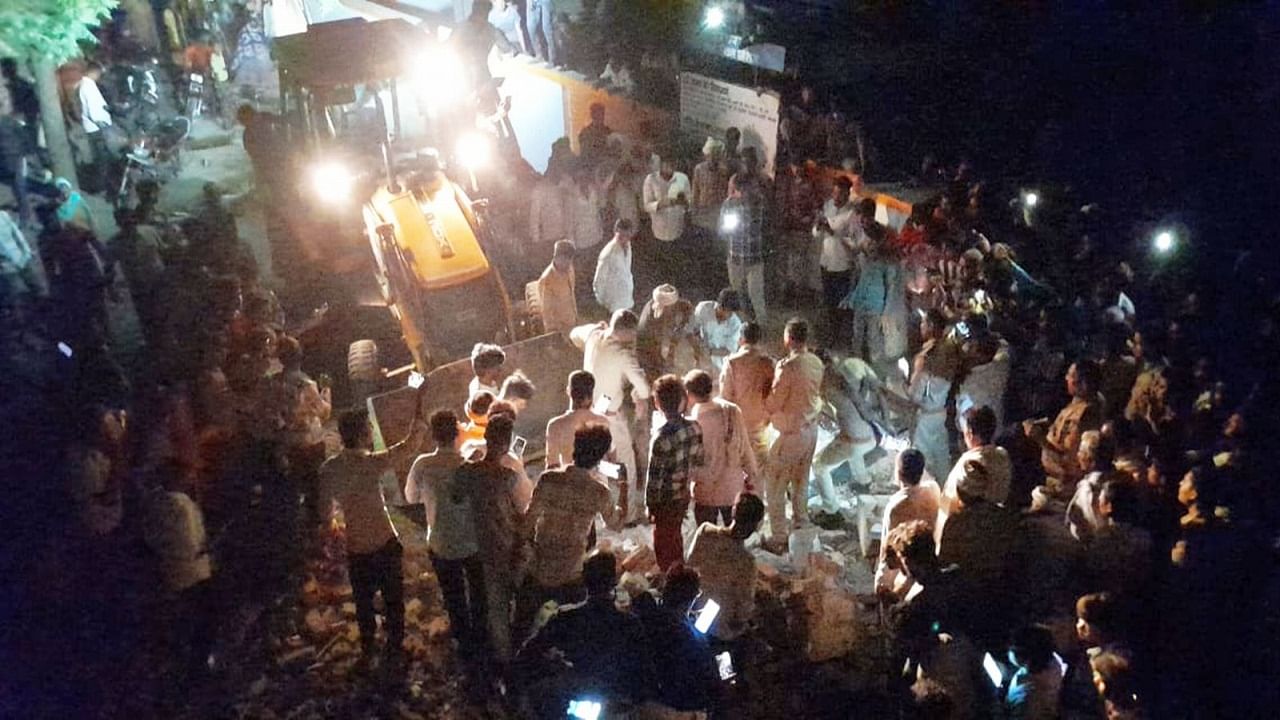 house collapsed due to explosion two brothers blown to pieces in budaun