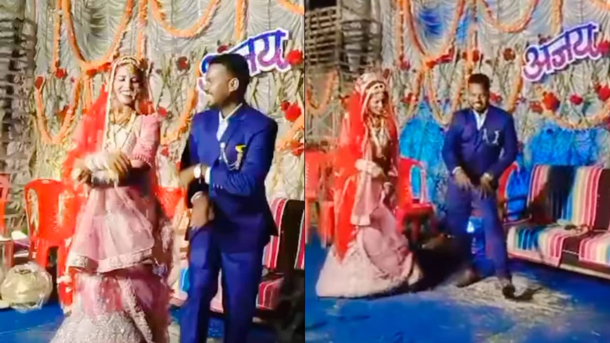 The bride and groom danced on stage in such a way that people were forced to clap Video goes Viral