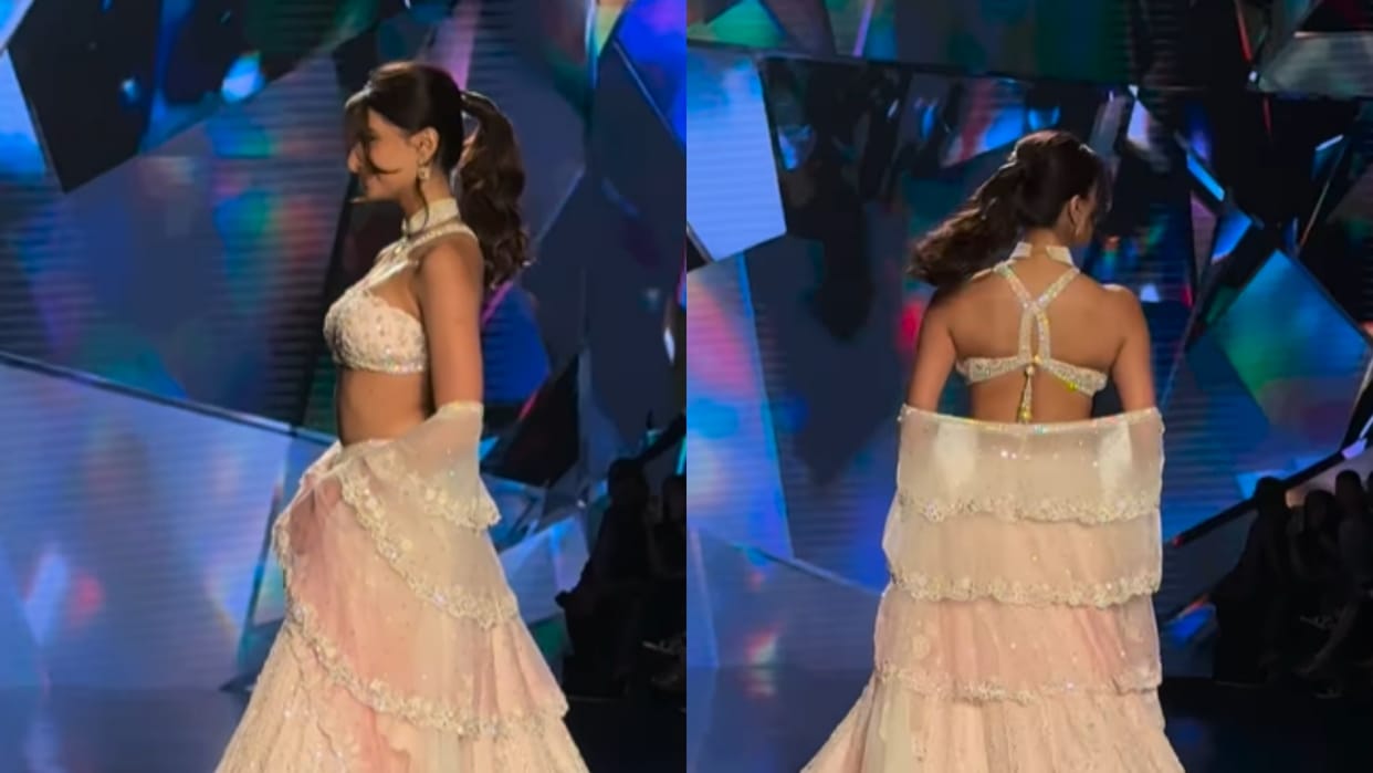 The Bhootni actress Palak Tiwari Impresses on the Ramp Fans Say Better Than Janhvi Kapoor